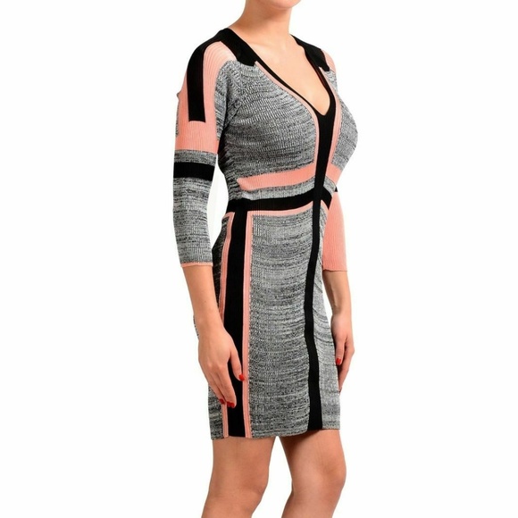 Just Cavalli 3/4 Sleeve Stretchy Dress Medium NWT - Picture 4 of 6